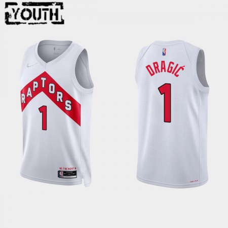 Maillot Enfant Toronto Raptors Goran Dragic 1 Nike 2021-2022 Association Edition 75th Anniversary Diamond Swingman